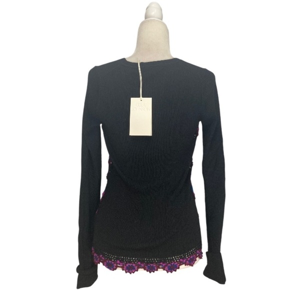 Ulla Johnson Juniper Sweater NWT Jumper Merino Wool Ribbed Crochet Detailing - Picture 4 of 16